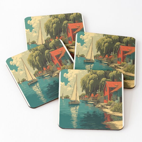 Item preview, Gagetown New Brunswick | Saint John River Village Art designed and sold by TuncGK.