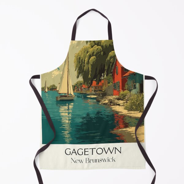 Item preview, Gagetown New Brunswick | Saint John River Village Art designed and sold by TuncGK.
