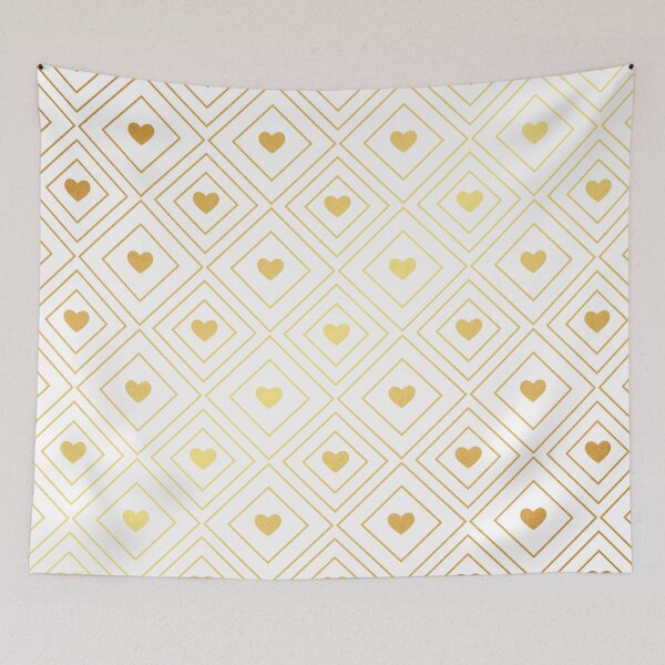 Item preview, Golden Hearts Pattern designed and sold by dk80.