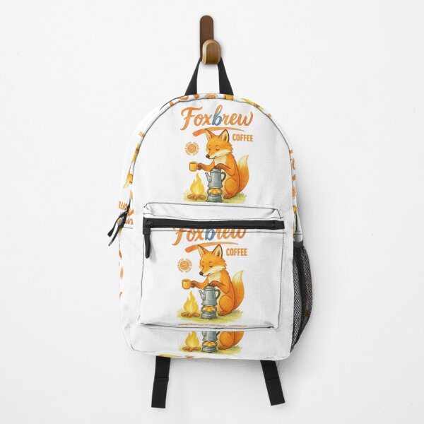 Item preview, Foxbrew Coffee – Cute Watercolor Fox Brewing Campfire Coffee designed and sold by drawlinershop.
