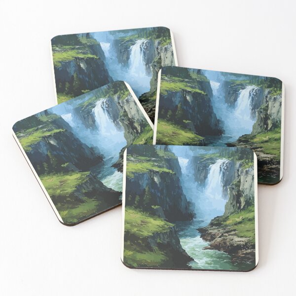 Item preview, Grand Falls New Brunswick | Saint John River Gorge Art designed and sold by TuncGK.