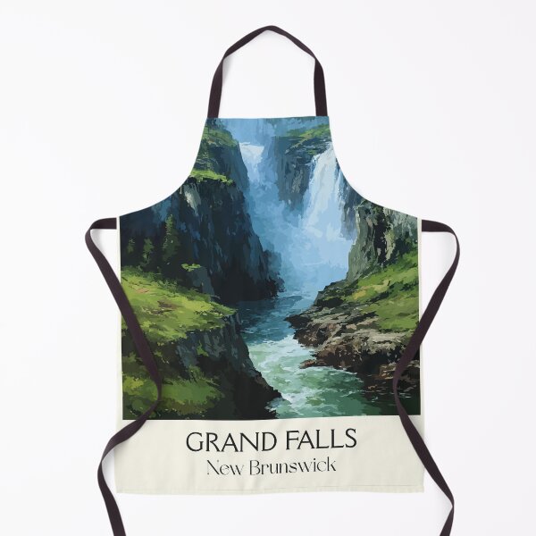 Item preview, Grand Falls New Brunswick | Saint John River Gorge Art designed and sold by TuncGK.