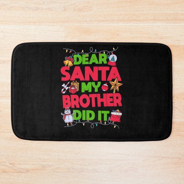 Item preview, Retro Funny Dear Brother My Holiday Christmas It Did Vintage Santa designed and sold by MediarMedic.