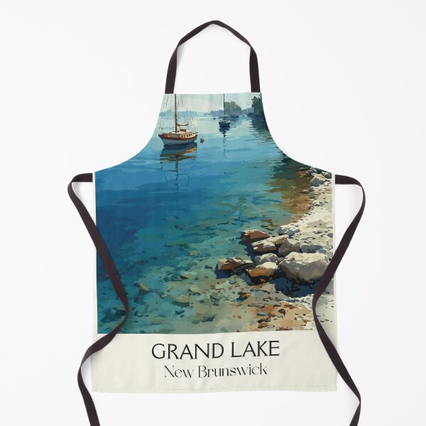 Item preview, Grand Lake New Brunswick | Lakeside Summer Scenery Art designed and sold by TuncGK.