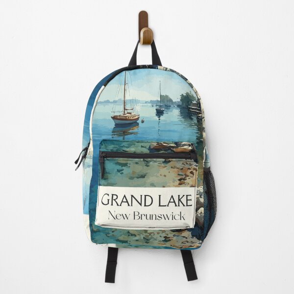 Item preview, Grand Lake New Brunswick | Lakeside Summer Scenery Art designed and sold by TuncGK.