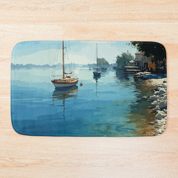 Item preview, Grand Lake New Brunswick | Lakeside Summer Scenery Art designed and sold by TuncGK.