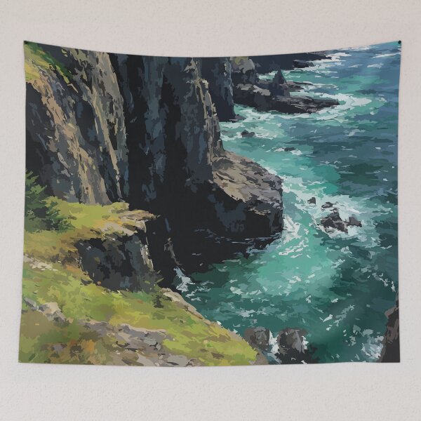 Item preview, Grand Manan Island NB | Swallowtail Lighthouse Cliff Art designed and sold by TuncGK.