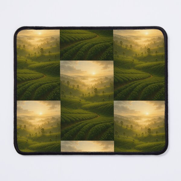 Item preview, Sunrise over Tea Plantations – Sri Lanka Nature Art designed and sold by Ceylon Luxe Collections.