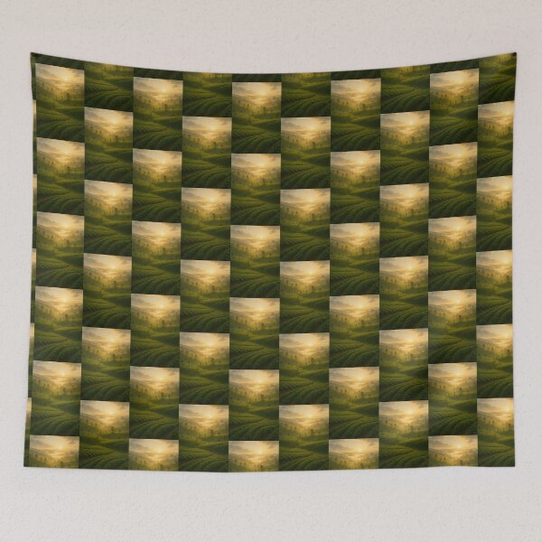 Item preview,  Sunrise over Tea Plantations – Sri Lanka Nature Art designed and sold by Ceylon Luxe Collections.