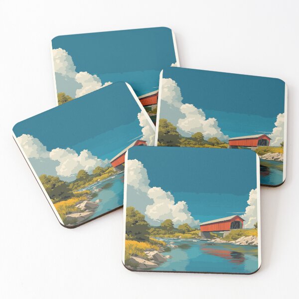 Item preview, Hartland New Brunswick | Longest Covered Bridge Art designed and sold by TuncGK.