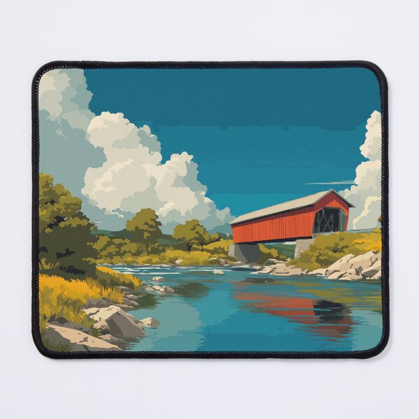 Item preview, Hartland New Brunswick | Longest Covered Bridge Art designed and sold by TuncGK.