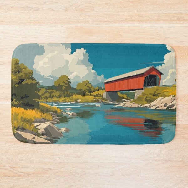 Item preview, Hartland New Brunswick | Longest Covered Bridge Art designed and sold by TuncGK.