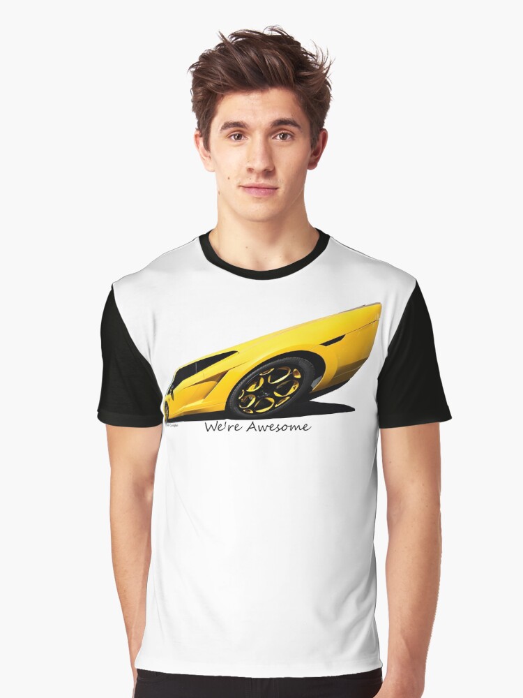 Thumbnail 1 of 5, Graphic T-Shirt, Super Car Art #15 We're Awesome designed and sold by Photoart4U.