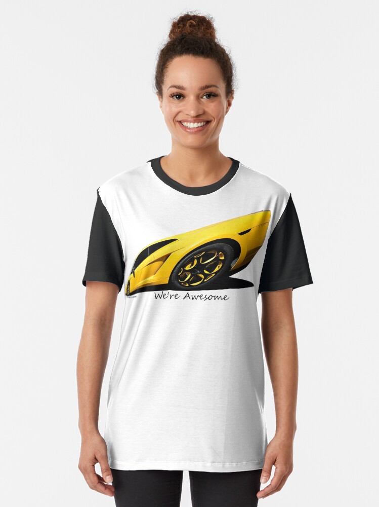 Thumbnail 2 of 5, Graphic T-Shirt, Super Car Art #15 We're Awesome designed and sold by Photoart4U.