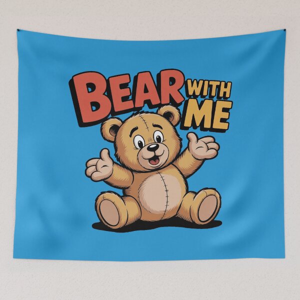 Item preview, Bear With Me | Retro Pop Bear Pun Cartoon designed and sold by DabrowskiDesign.