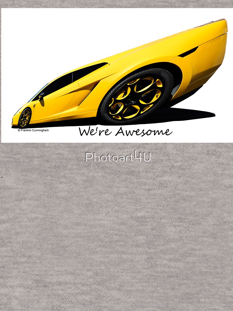 Thumbnail 5 of 5, Lightweight Hoodie, Super Car Art #15  We're Awesome  designed and sold by Photoart4U.