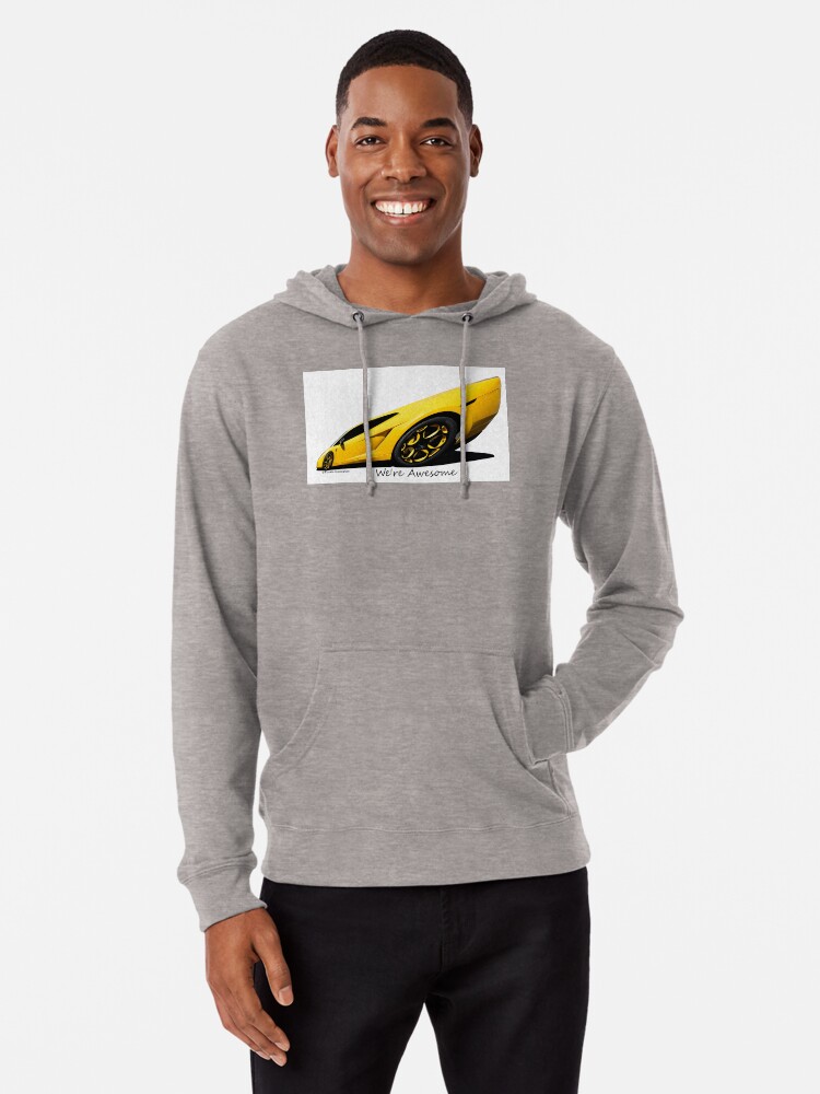 Thumbnail 1 of 5, Lightweight Hoodie, Super Car Art #15  We're Awesome  designed and sold by Photoart4U.
