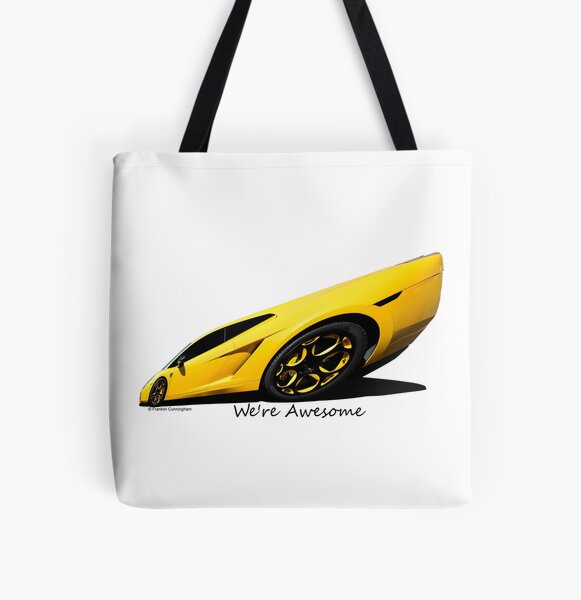 Super Car Art #15 We're Awesome All Over Print Tote Bag