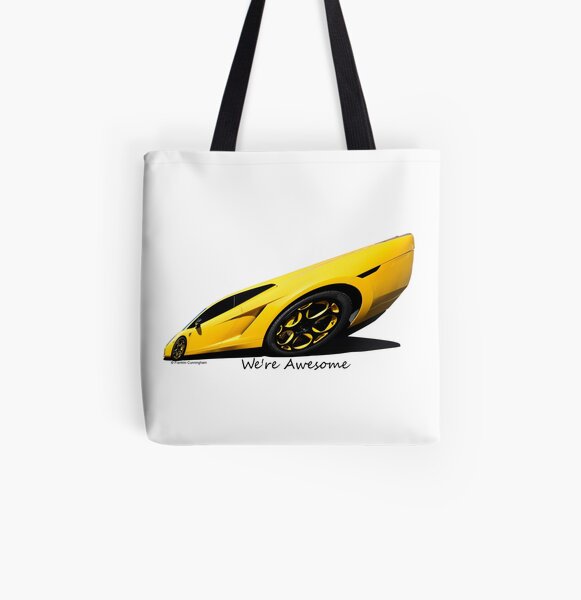 Super Car Art #15 We're Awesome All Over Print Tote Bag