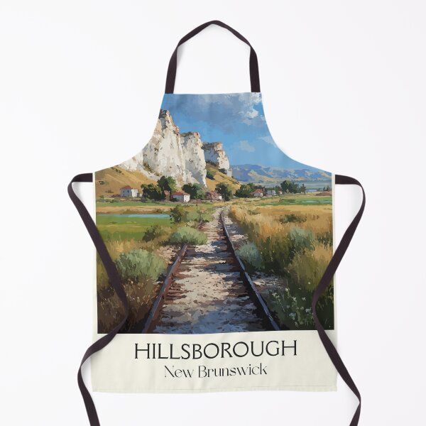 Item preview, Hillsborough New Brunswick | White Gypsum Cliffs Art Print designed and sold by TuncGK.