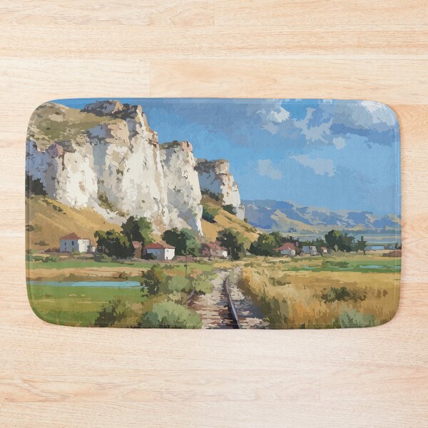 Item preview, Hillsborough New Brunswick | White Gypsum Cliffs Art Print designed and sold by TuncGK.