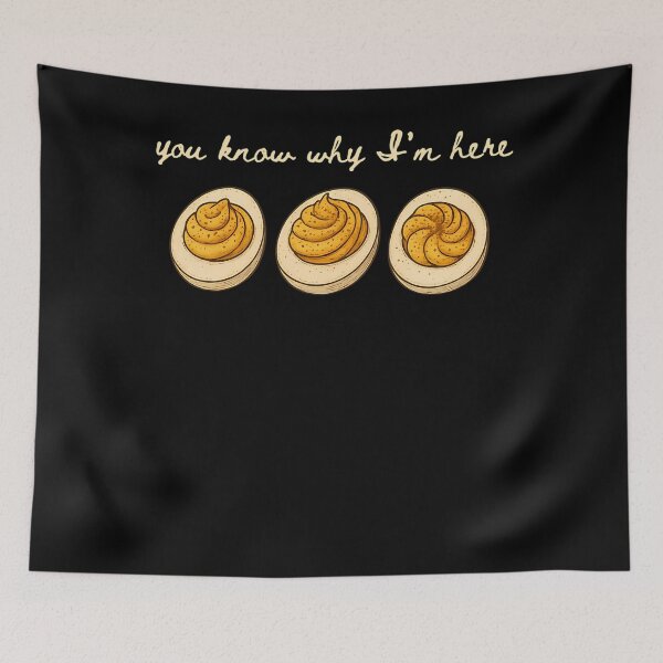 Item preview, Egg Thanksgiving I'm Know For Why Deviled Holiday Fans Gift Retro Here Funny You And Egg Deviled Lovers Dinner Humor designed and sold by PAMELANUNZIO.