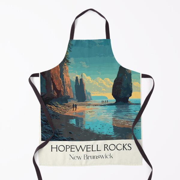 Item preview, Hopewell Rocks New Brunswick | Flowerpot Rocks Low Tide Art designed and sold by TuncGK.