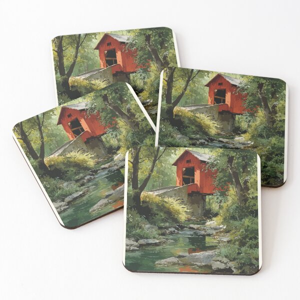 Item preview, Kings County New Brunswick | Covered Bridge & Forest Art designed and sold by TuncGK.