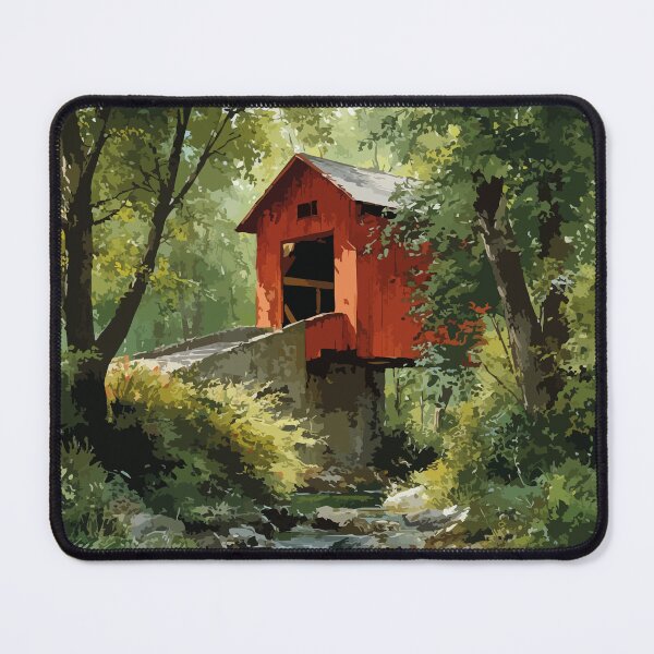 Item preview, Kings County New Brunswick | Covered Bridge & Forest Art designed and sold by TuncGK.