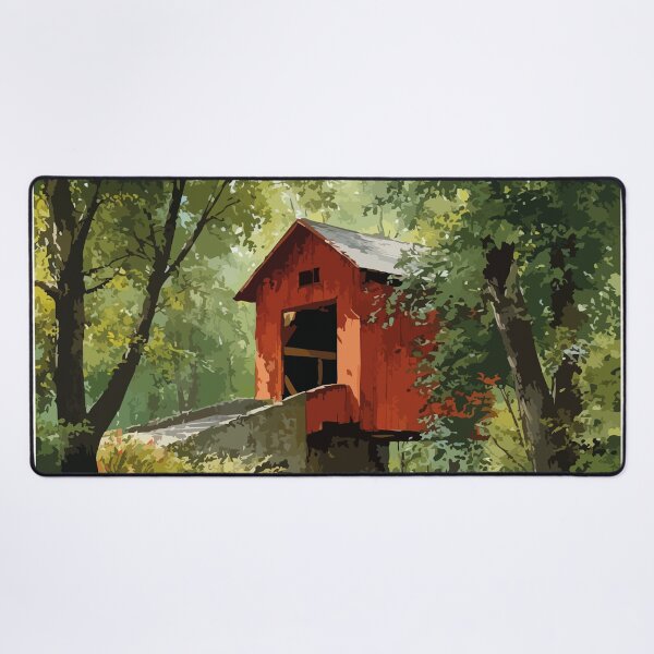 Item preview, Kings County New Brunswick | Covered Bridge & Forest Art designed and sold by TuncGK.