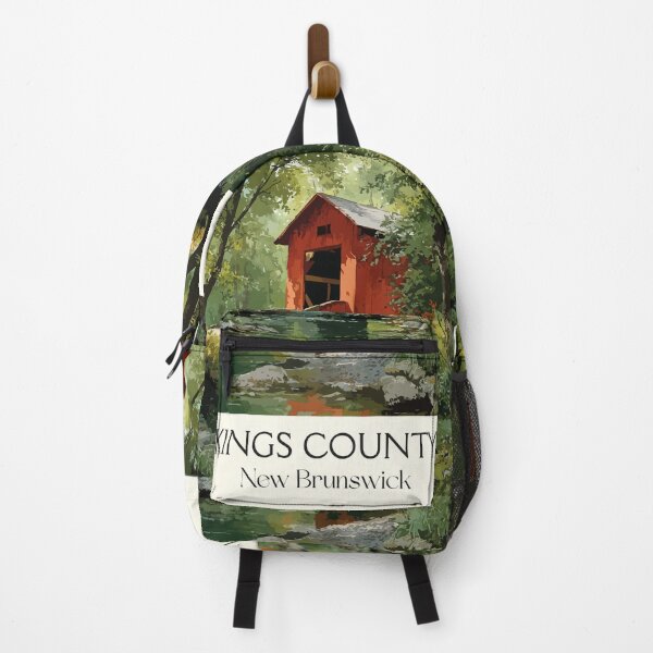Item preview, Kings County New Brunswick | Covered Bridge & Forest Art designed and sold by TuncGK.