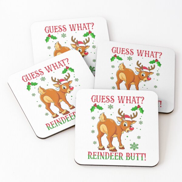 Item preview, Reindeer Butt Funny Cute Holiday Cheerful Winter Scene  designed and sold by URGlden.