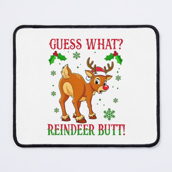 Item preview, Reindeer Butt Funny Cute Holiday Cheerful Winter Scene designed and sold by URGlden.