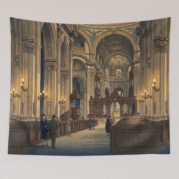 Artikelvorschau, Japanischer Holzschnitt der St. Pauls-Kathedrale entworfen und verkauft von Takeda-art.