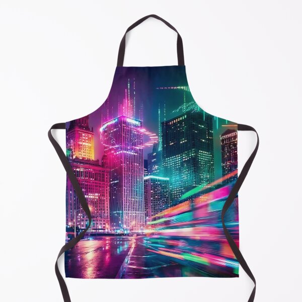 Item preview, Dopamine Burst Skyline – Neon City Explosion designed and sold by MrBunny_ART.