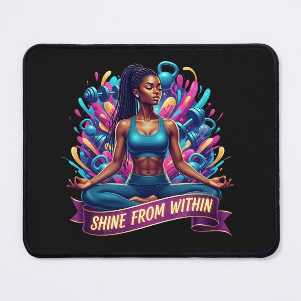Item preview, SHINE FROM WITHIN. | Fitness & Yoga Pop Art for Inner Power designed and sold by BoldBloomArt.