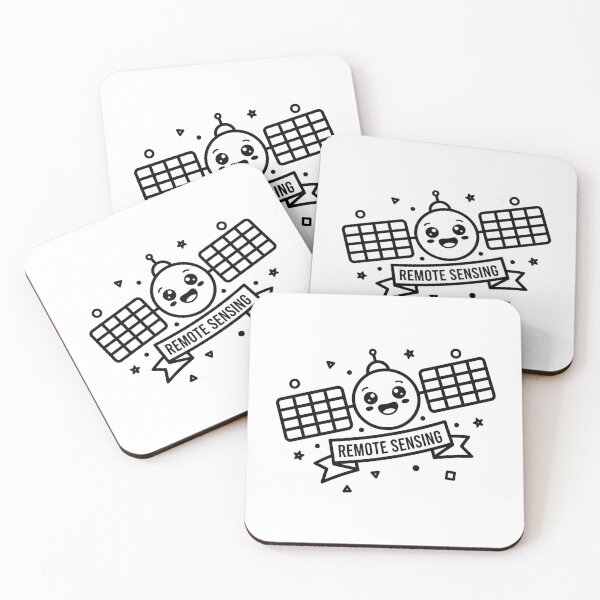 Item preview, Minimal Black Space Satellite Silhouette designed and sold by SpatialPost.
