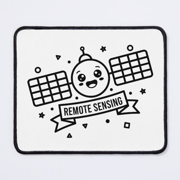 Item preview, Minimal Black Space Satellite Silhouette designed and sold by SpatialPost.