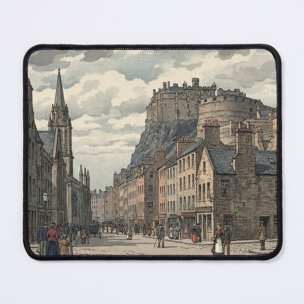 Item preview, Edinburgh Old Town Japanese Woodblock Print designed and sold by Takeda-art.
