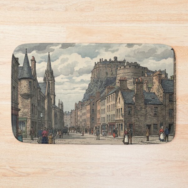 Item preview, Edinburgh Old Town Japanese Woodblock Print designed and sold by Takeda-art.