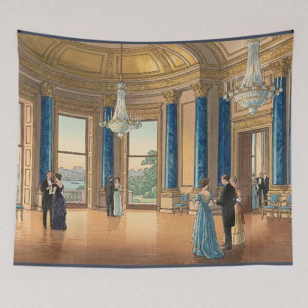 Item preview, The Music Room of Buckingham Japanese Woodblock Print designed and sold by Takeda-art.