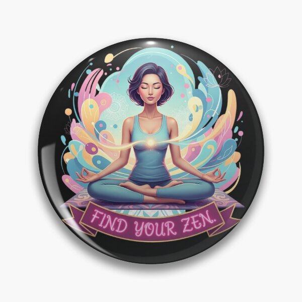 Item preview, FIND YOUR ZEN. | Meditation Pop Art for Inner Calmness designed and sold by BoldBloomArt.