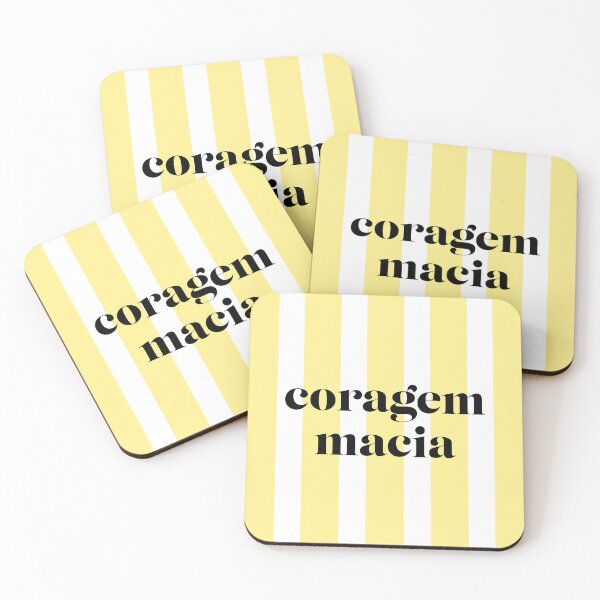Item preview, Coragem Macia – Bold Portuguese Typography Poster designed and sold by milafogaca.
