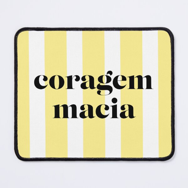 Item preview, Coragem Macia – Bold Portuguese Typography Poster designed and sold by milafogaca.
