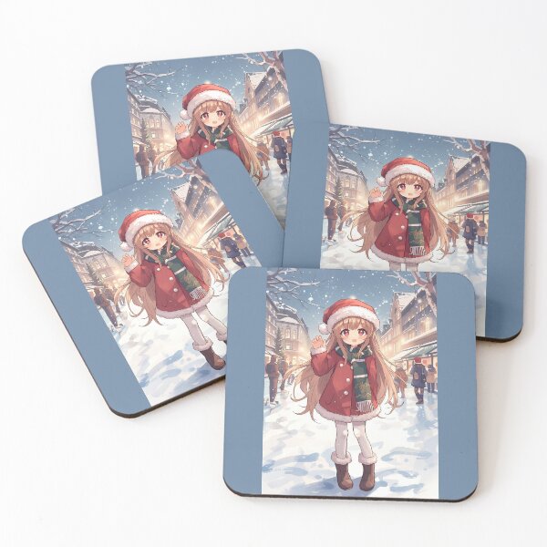 Item preview, Christmas Anime Girl designed and sold by ArtCraftLab.