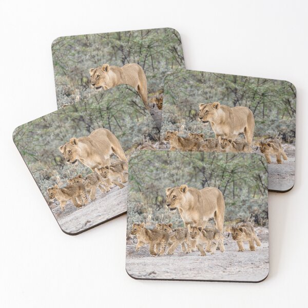 Item preview, Lioness with Four Cubs Learning to Walk the Wild Road designed and sold by DavideAntoniani.