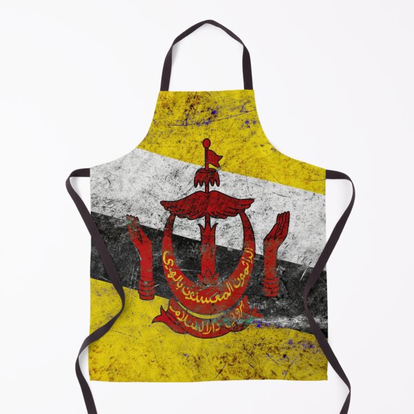 Item preview, Brunei flag metal texture | Brunei Darussalam Metal Design designed and sold by RoyalMerchantShop.