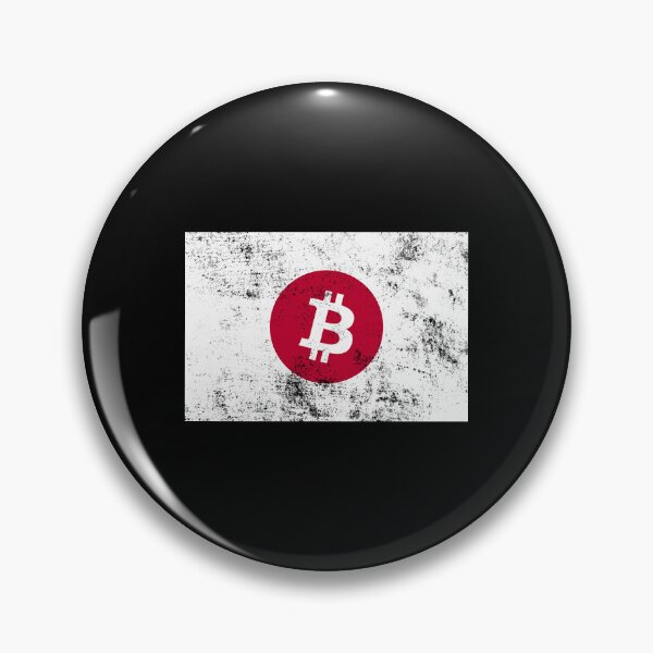 Item preview, Japan Bitcoin Grunge Flag designed and sold by CyberRex.