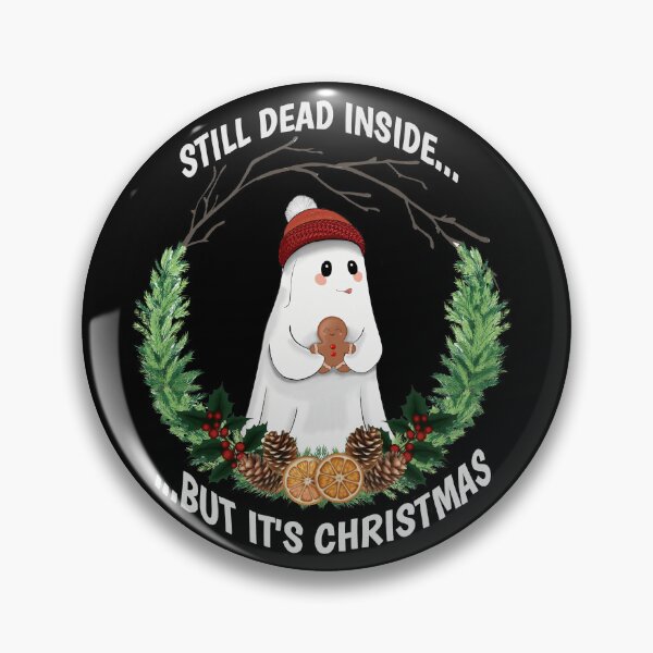 Item preview, "Still dead inside..." Echo the Ghost Christmas wreath designed and sold by kerriwarren.