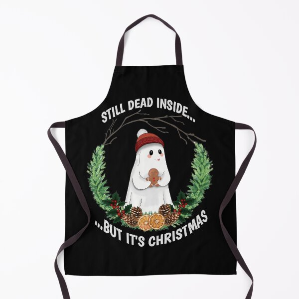 Item preview, "Still dead inside..." Echo the Ghost Christmas wreath designed and sold by kerriwarren.